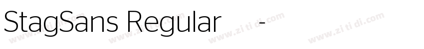 StagSans Regular 常规字体转换